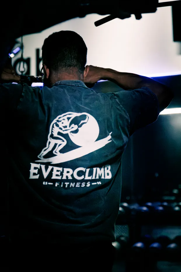 An athlete wearing EverClimb gear during training